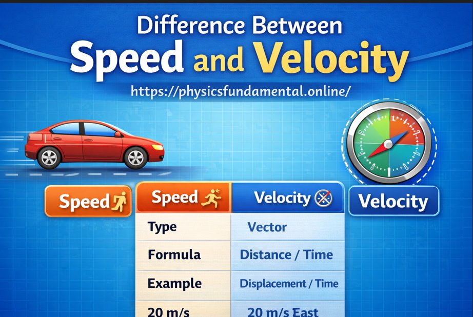 Difference Between Speed and Velocity