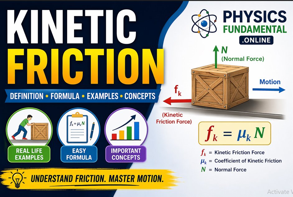 Kinetic Friction | Formula, Examples, Coefficient & Physics Fundamentals