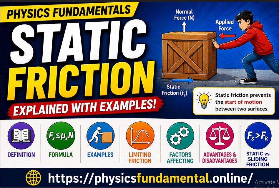 Static Friction | Definition, Formula & Examples (Physics Fundamentals)