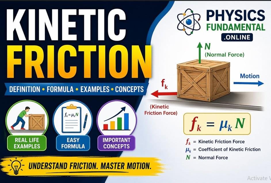 Kinetic Friction | Formula, Examples, Coefficient & Physics Fundamentals