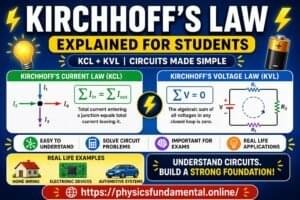 Kirchhoff’s Law ð¨ð¬ | Definition, Formula, Examples for Students